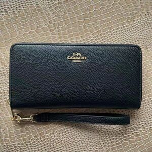 Coach Black Leather Wallet